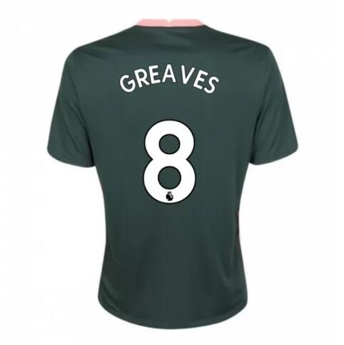 Tottenham Hotspur Away Kit Soccer Jersey GREAVES 8 2020/21